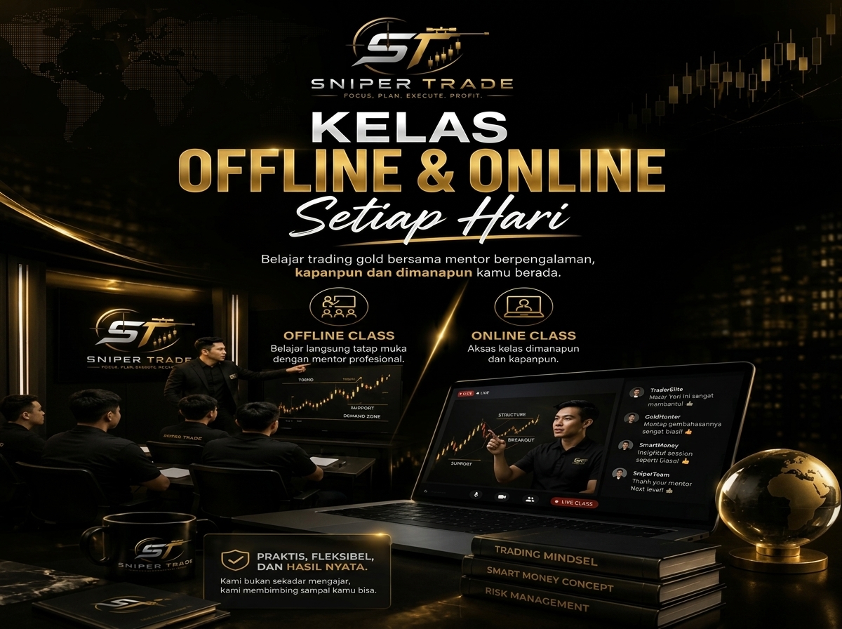 Kelas Trading Offline & Online Setiap Hari